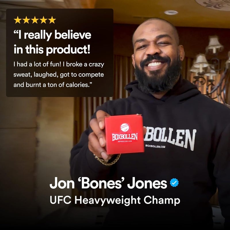 Boxbollen ® Boxing Reflex Ball - Celebrity-Endorsed Home Workout Game - App-Connected Punch Counter - Hand Eye Coordination Training Ball - Christmas Gift for Boxers, All Ages - Stocking Stuffer - Image 2